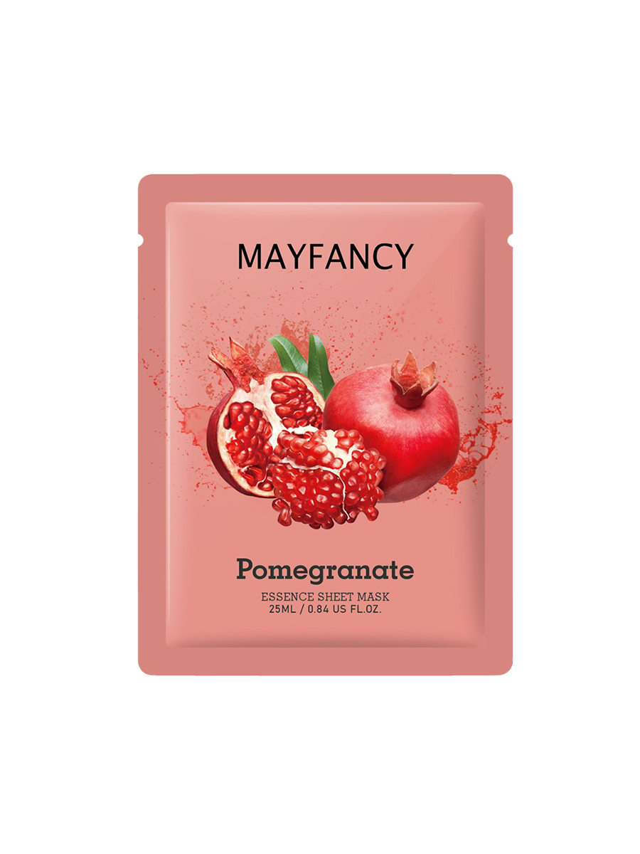 MAYFANCY Hydrating Granaatappel Fruit Beauty Facial Sheet Mask